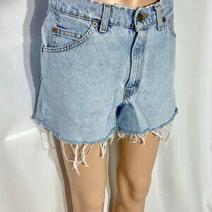 Levi's 950 Sz 7 Cutoff Shorts Relaxed Fit Raw Hem Vintage Womens